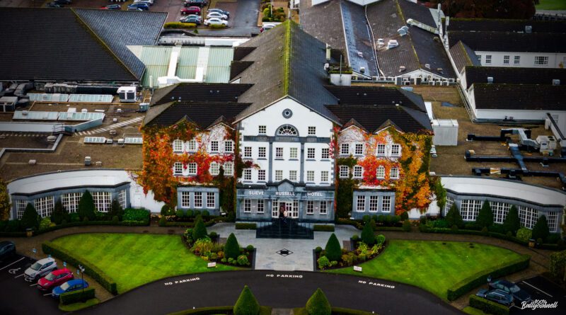 Slieve Russell Hotel in Ballyconnell, County Cavan - aerial view of 300-acre property including PGA National golf course