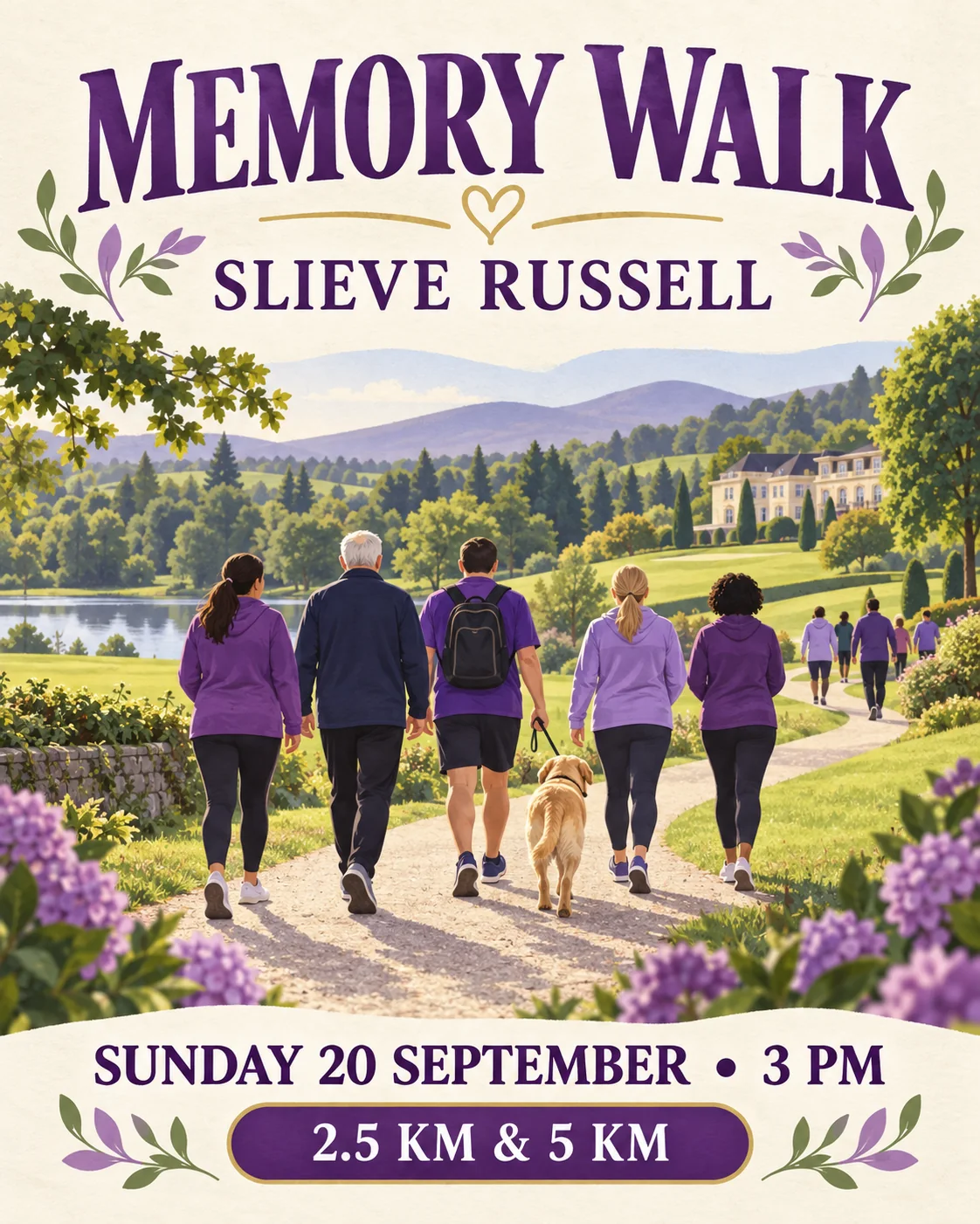 The Memory Walk at the Slieve Russell takes place on Sunday, 20 September at 3pm.