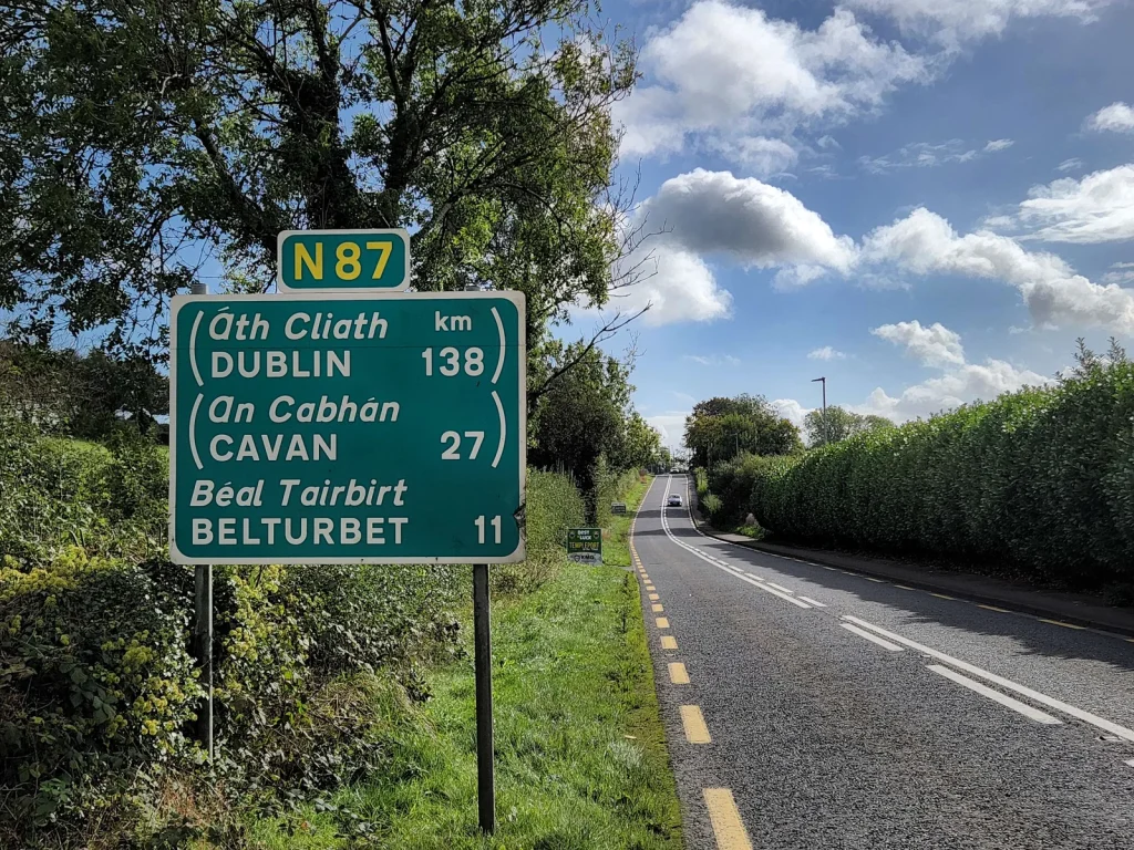 Dublin cavan belturbet n87